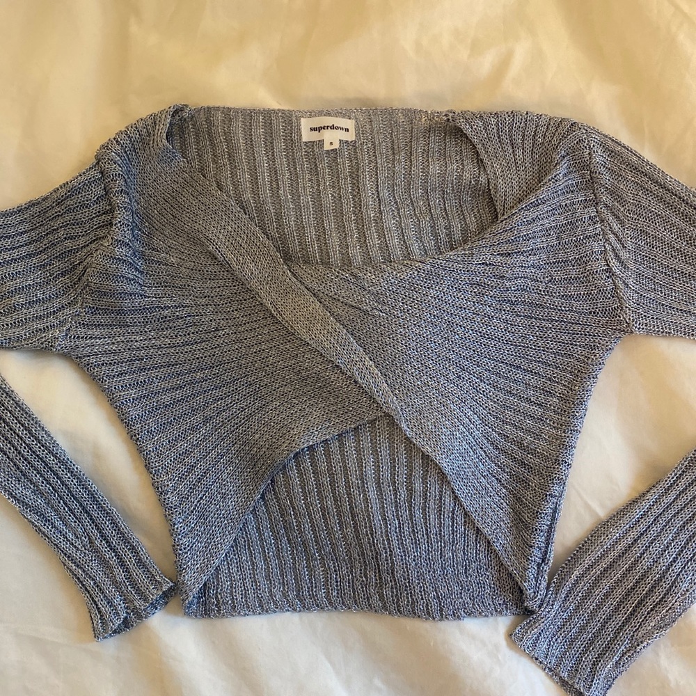 Superdown revolve cropped shirt